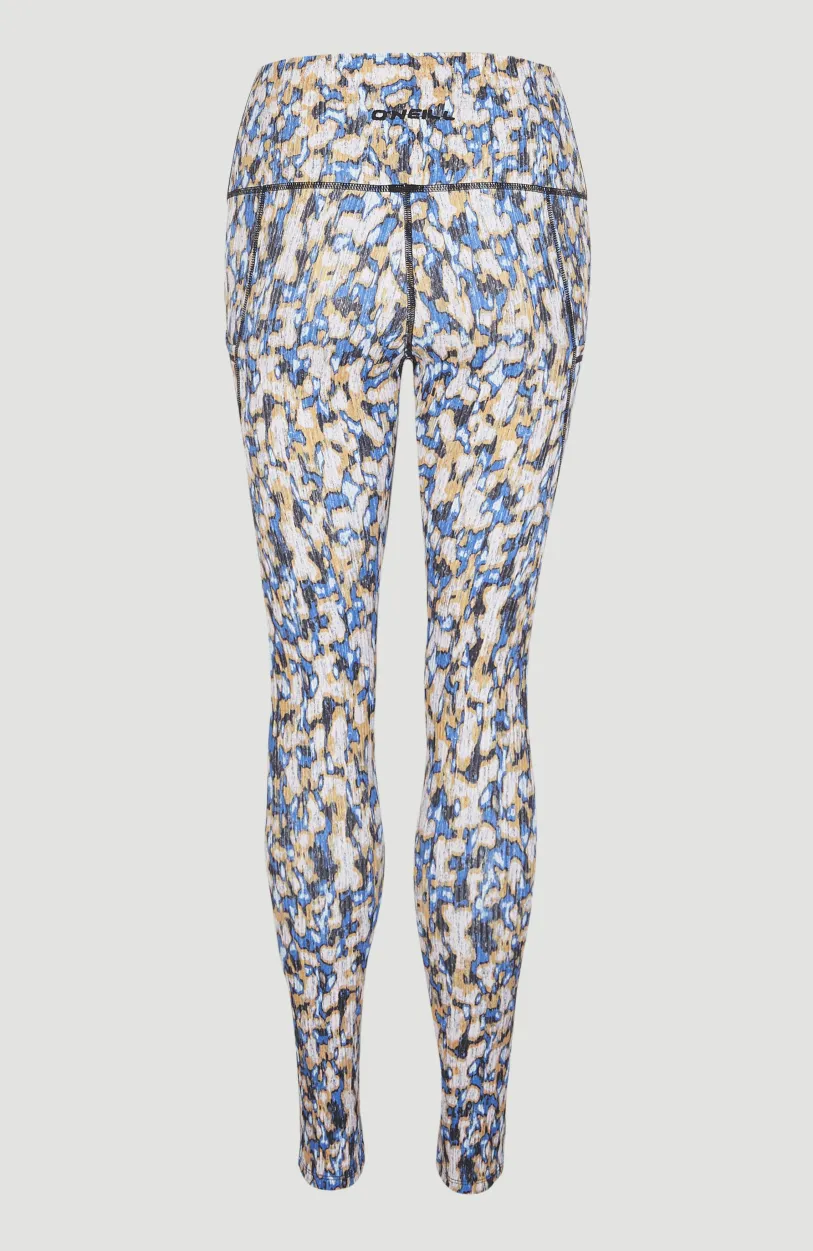 Online O’Neill Hike Rib High Waist Legging | Blue Minimal Camo