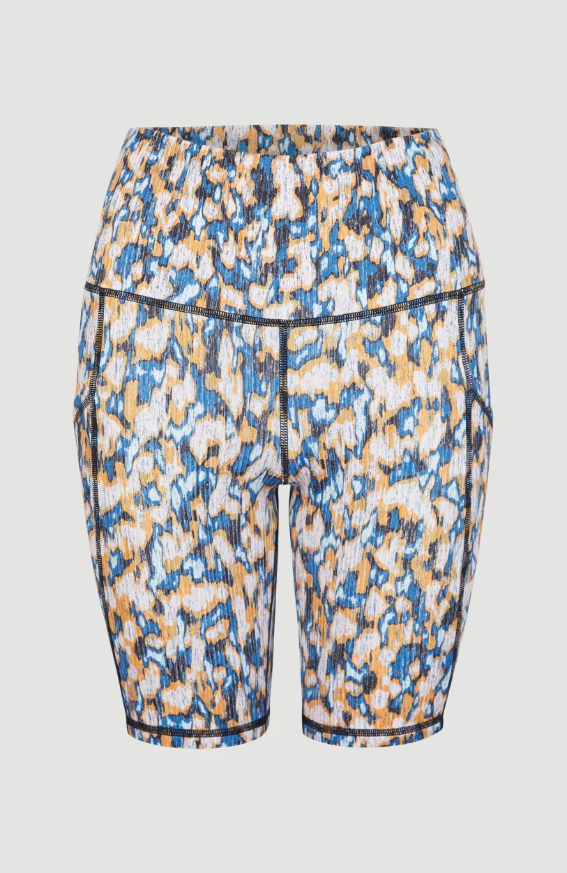 Hot O’Neill Hike Ribbed High-Waist Short | Blue Minimal Camo