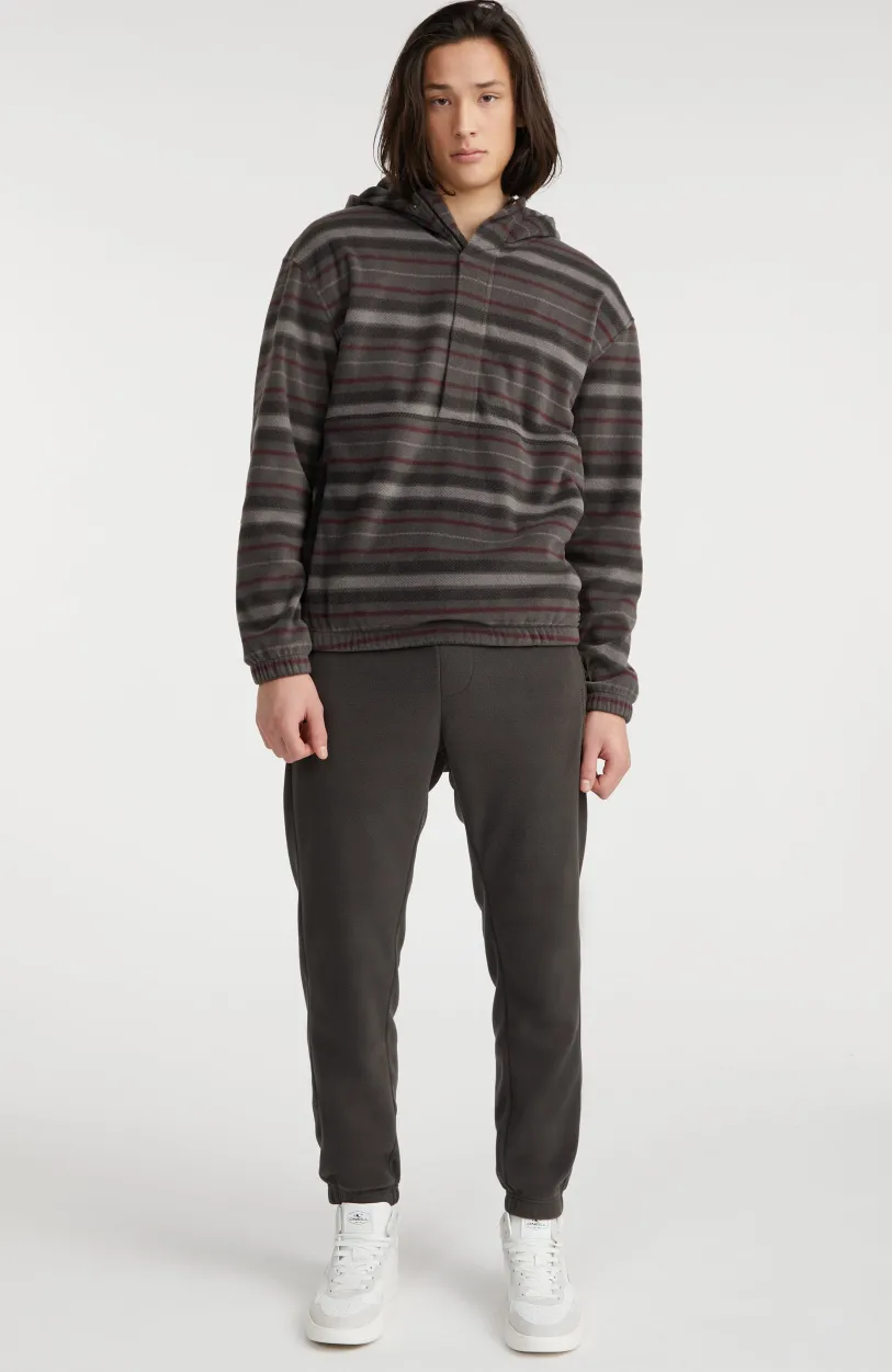 Discount O’Neill Hoodie Superfleece Met Halve Rits | Grey Crossover Stripe