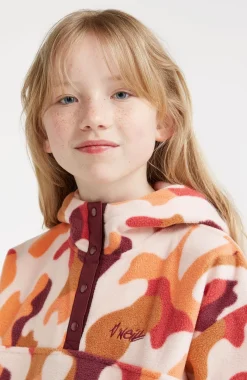 Best O’Neill Hoodie Superfleece Met Halve Rits | Purple Hiker Camo