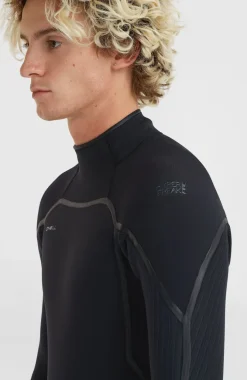 Best O’Neill Hyperfreak Fire 4/3+mm Back Zip Full Wetsuit | BLACK/BLACK