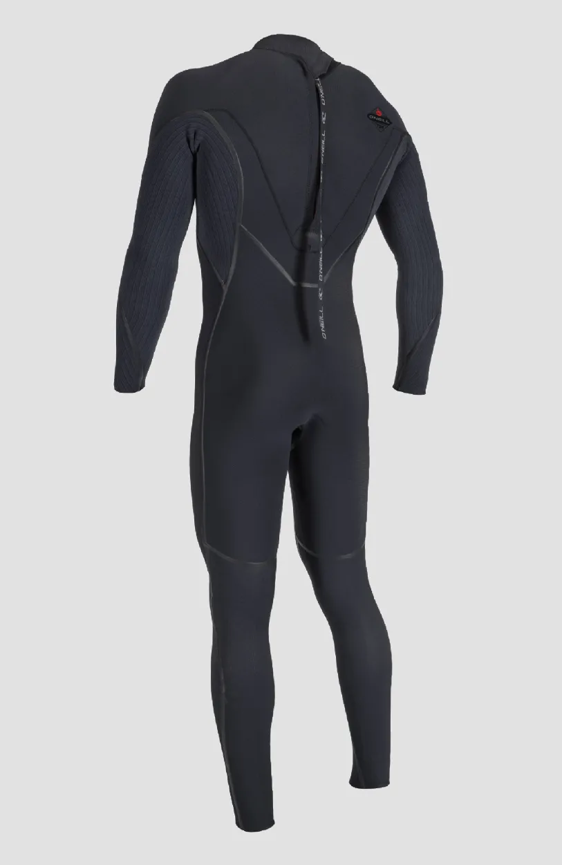O’Neill Hyperfreak Fire 5/4+mm Back Zip Full Wetsuit | BLACK/BLACK