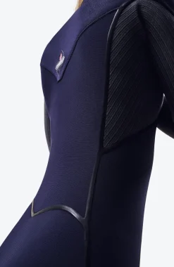 Outlet O’Neill Hyperfreak Fire 4/3+mm Chest Zip Full Wetsuit | NAVY/SHADE