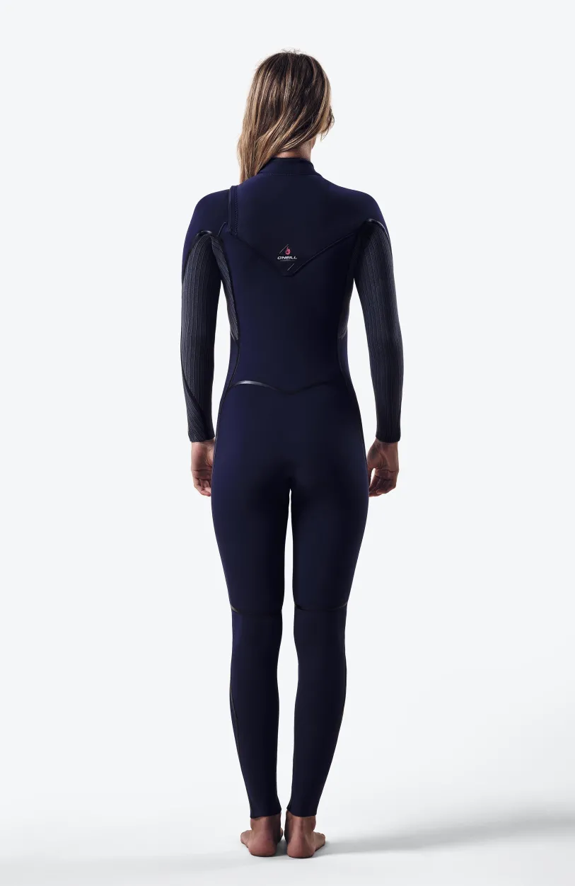 Outlet O’Neill Hyperfreak Fire 4/3+mm Chest Zip Full Wetsuit | NAVY/SHADE