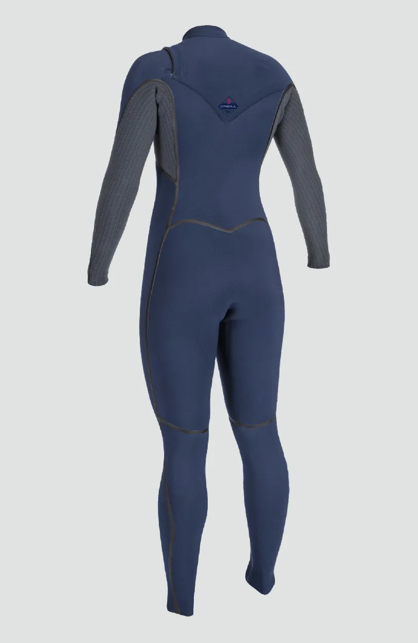 Online O’Neill Hyperfreak Fire 5/4+mm Chest Zip Full Wetsuit | NAVY/SHADE