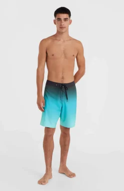 New O’Neill Hyperfreak Heat Fade 19" Boardshort | Black Heat Fade