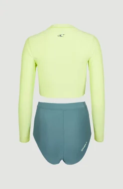 New O’Neill Hyperfreak Longsleeve Badpakset | Sunny Lime Colour Block