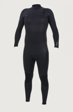 Online O’Neill Hyperfreak 3/2mm Chest Zip Full Wetsuit | BLACK/BLACK