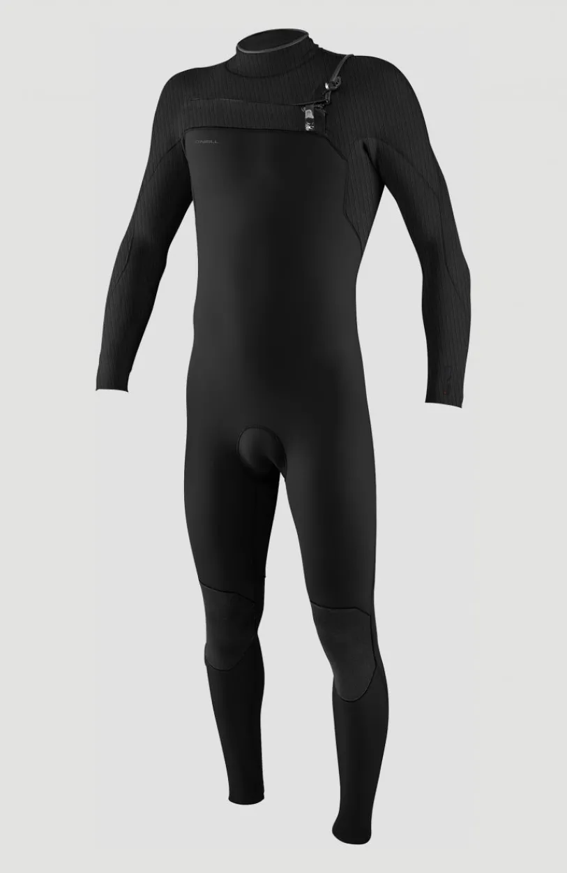 Hot O’Neill Hyperfreak 5/4mm Chest Zip Full Wetsuit | BLACK/BLACK