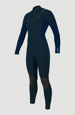 New O’Neill Hyperfreak 4/3mm+ Chest Zip Full Wetsuit | SHADE/NAVY