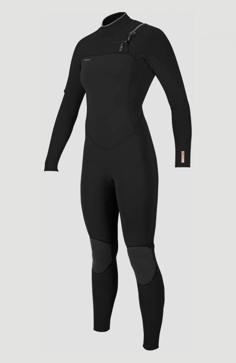 Outlet O’Neill Hyperfreak 5/4mm Chest Zip Full Wetsuit | BLACK/BLACK
