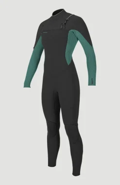 Best O’Neill Hyperfreak 5/4mm Chest Zip Full Wetsuit | RAVEN/BRISTOL