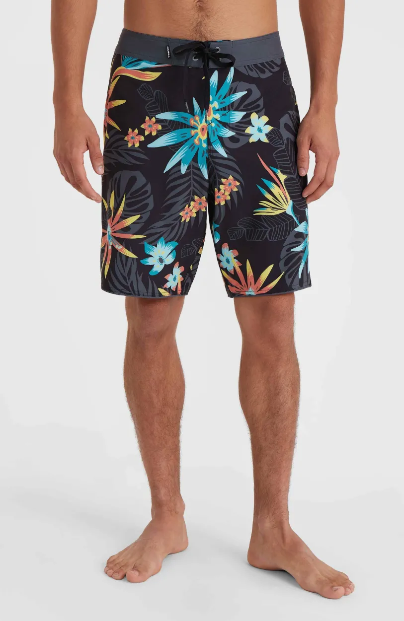 Discount O’Neill Hyperfreak Mysto Scallop 19" Boardshort | Black Mysto Scallop