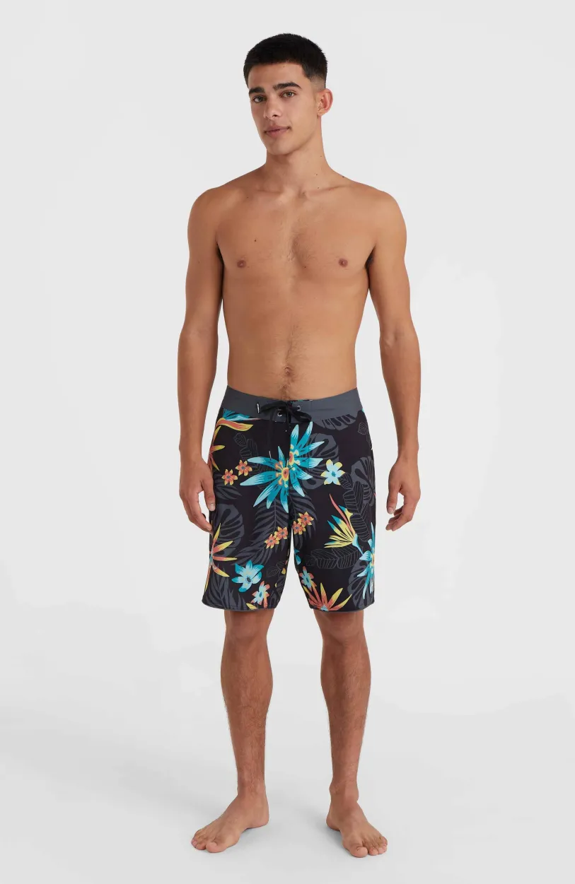 Discount O’Neill Hyperfreak Mysto Scallop 19" Boardshort | Black Mysto Scallop