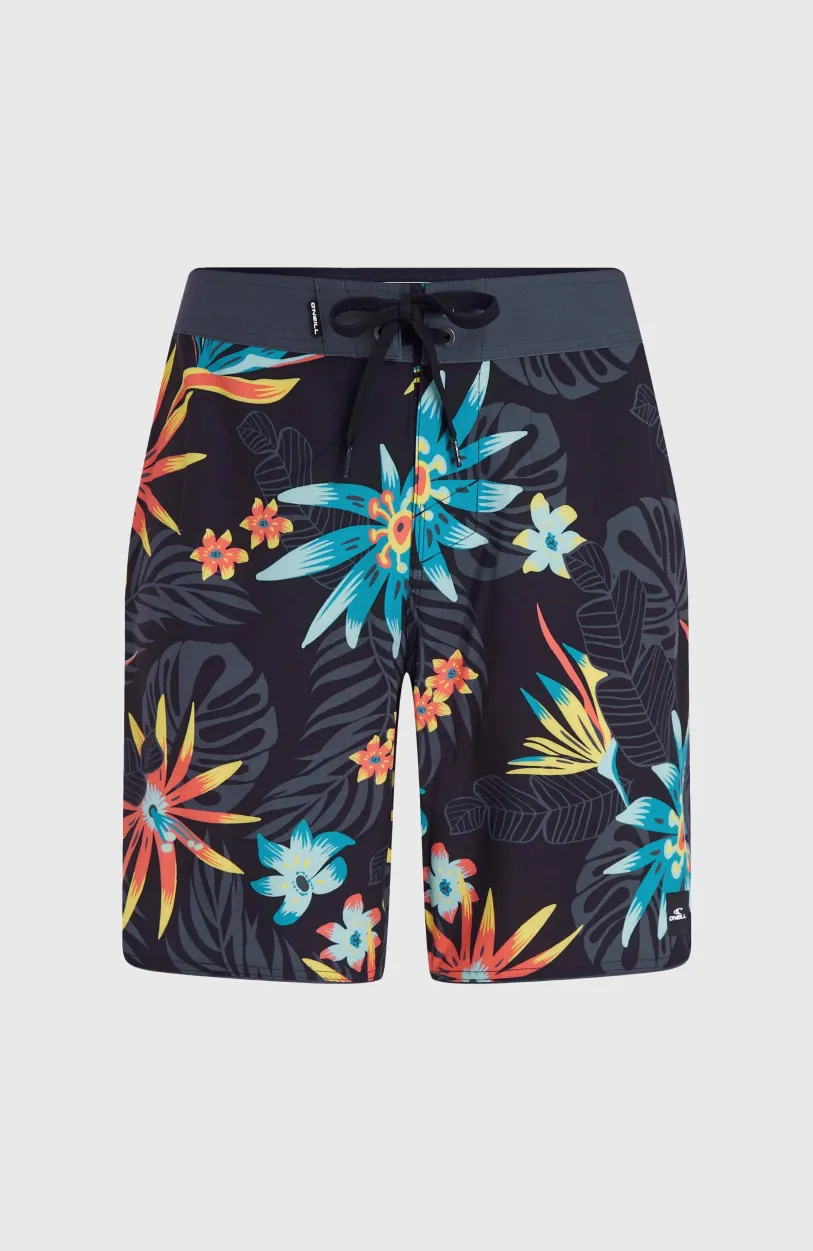 Discount O’Neill Hyperfreak Mysto Scallop 19" Boardshort | Black Mysto Scallop