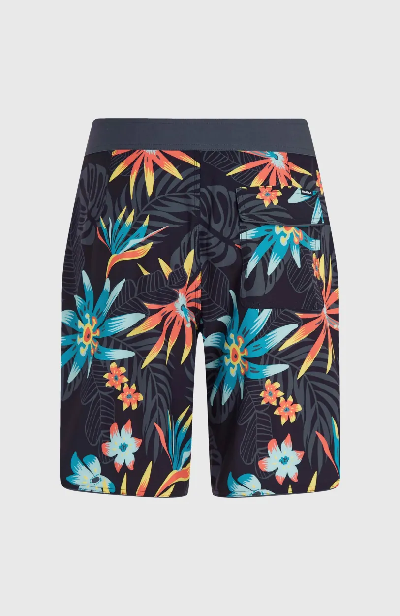 Discount O’Neill Hyperfreak Mysto Scallop 19" Boardshort | Black Mysto Scallop