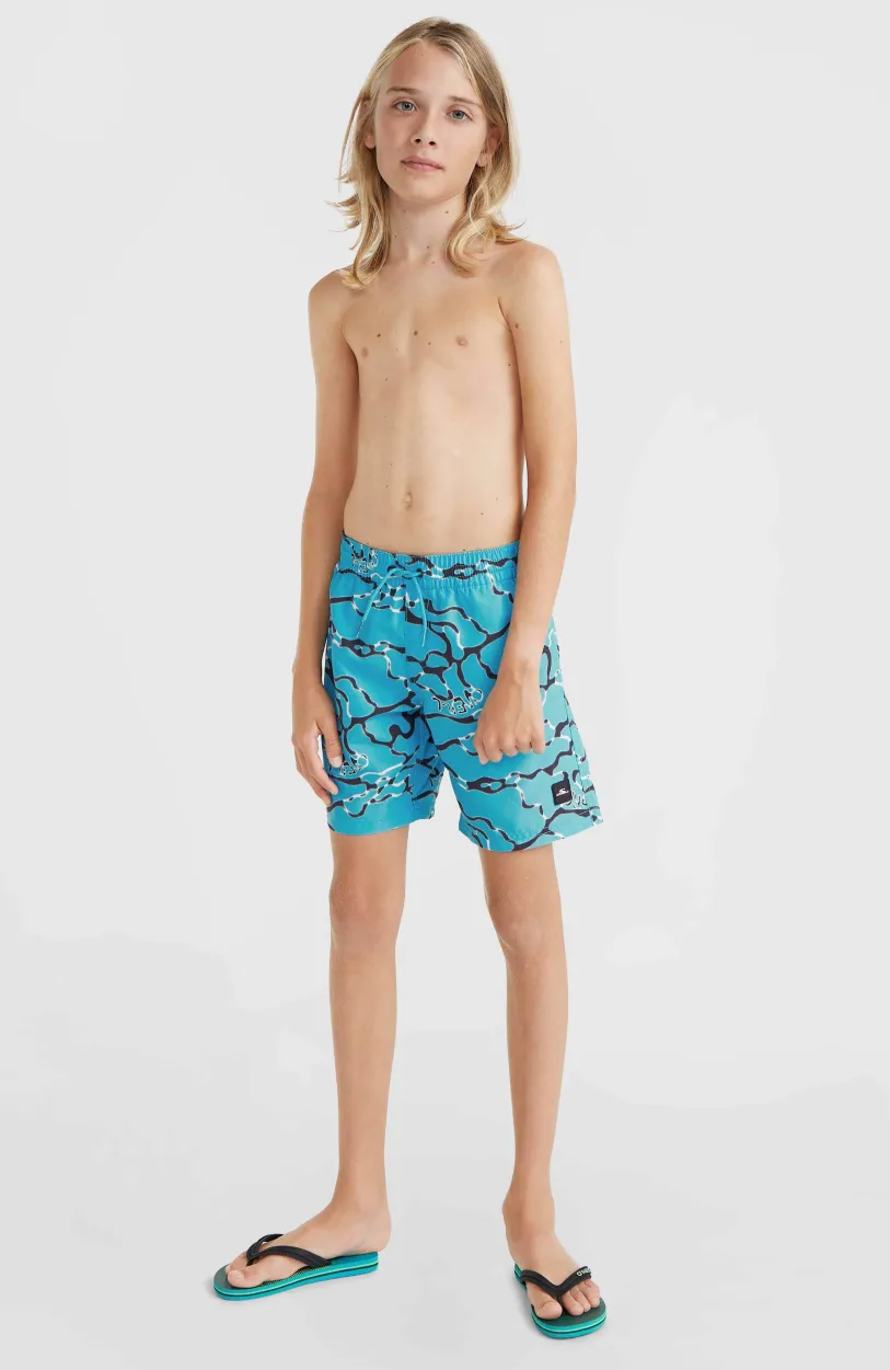 Hot O’Neill Jack O'Neill Cali Crazy 14" Zwembroek | Light Blue Ocean View