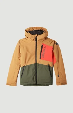 Online O’Neill JACKSAW JACKET | Rich Caramel Colour block