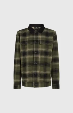 Sale O’Neill Jas Met Fleecevoering | Green Check Small