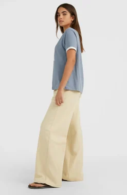 Outlet O’Neill Joggingbroek Lulu Met Wijde Pijpen En Hoge Taille | Bleached Sand