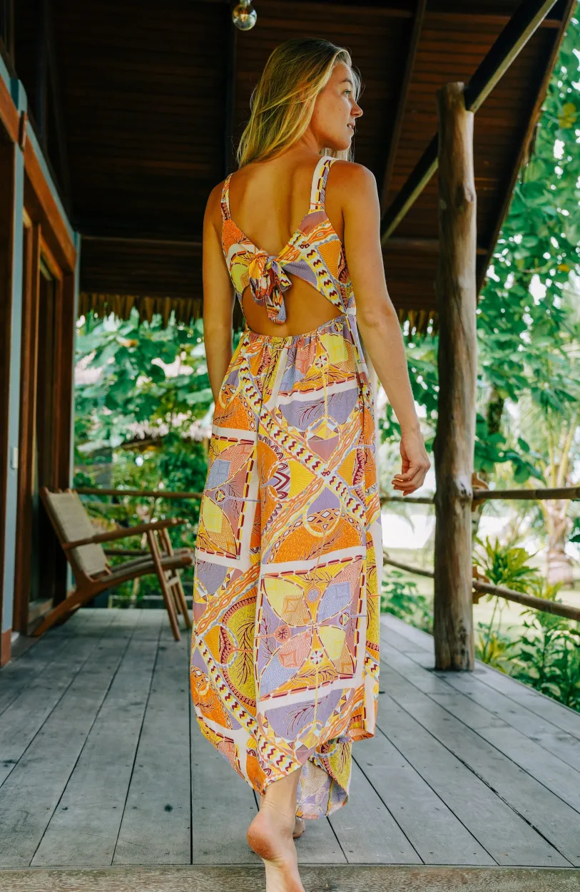 O’Neill Jumpsuit Alba | Yellow Scarf Print