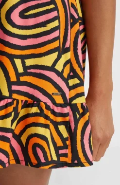 Outlet O’Neill Malu Beach Jurk | Orange Rainbow Stripe