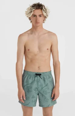 Clearance O’Neill Mix And Match Cali Print 15'' Zwembroek | Green Vintage Surfer