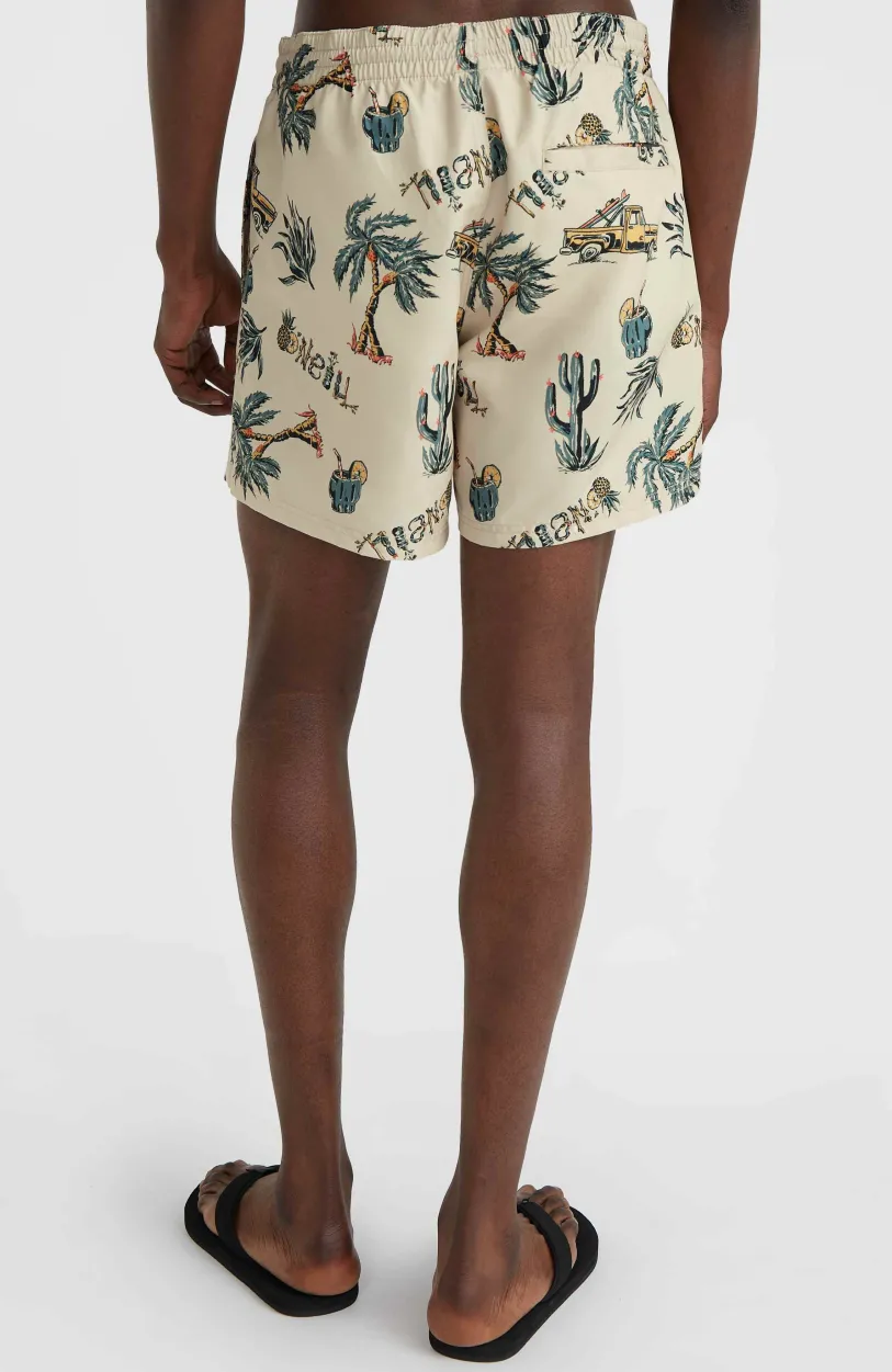 Hot O’Neill Mix And Match Cali Print 15'' Zwembroek | Beige Venice Beach