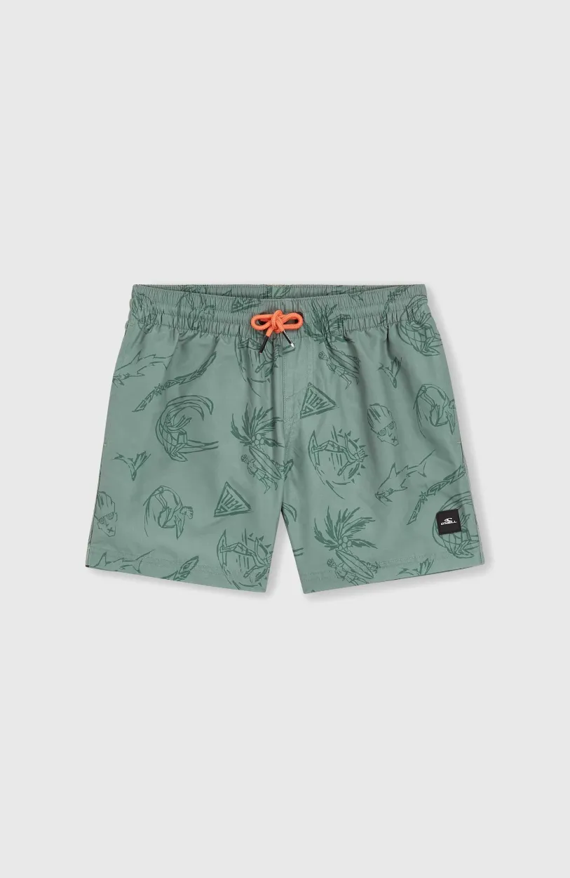 Clearance O’Neill Mix And Match Cali Print 13'' Zwembroek | Green Vintage Surfer