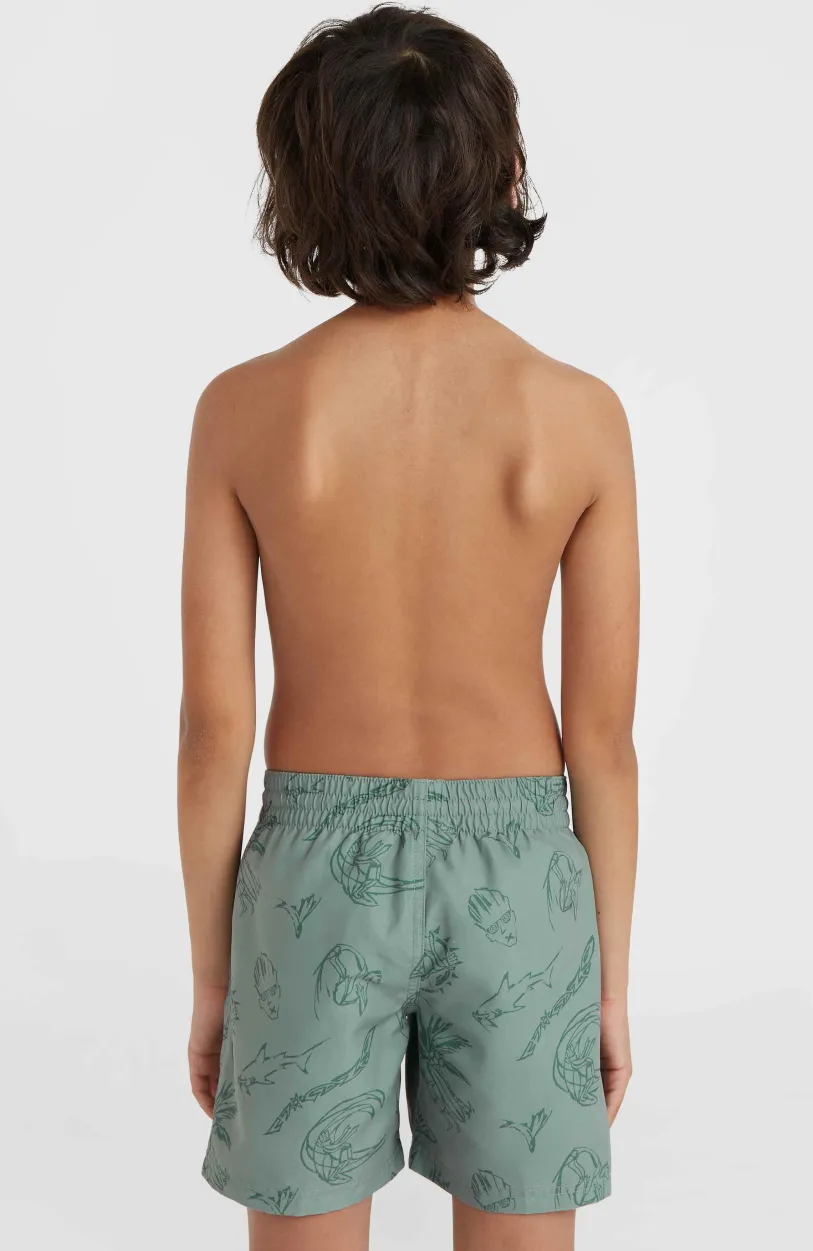 Clearance O’Neill Mix And Match Cali Print 13'' Zwembroek | Green Vintage Surfer