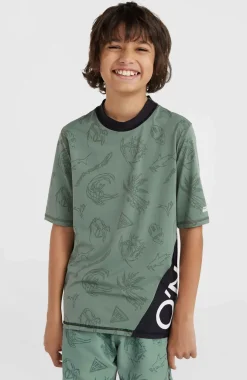 Outlet O’Neill Mix And Match Crazy Shirt Met Korte Mouwen | Green Vintage Surfer