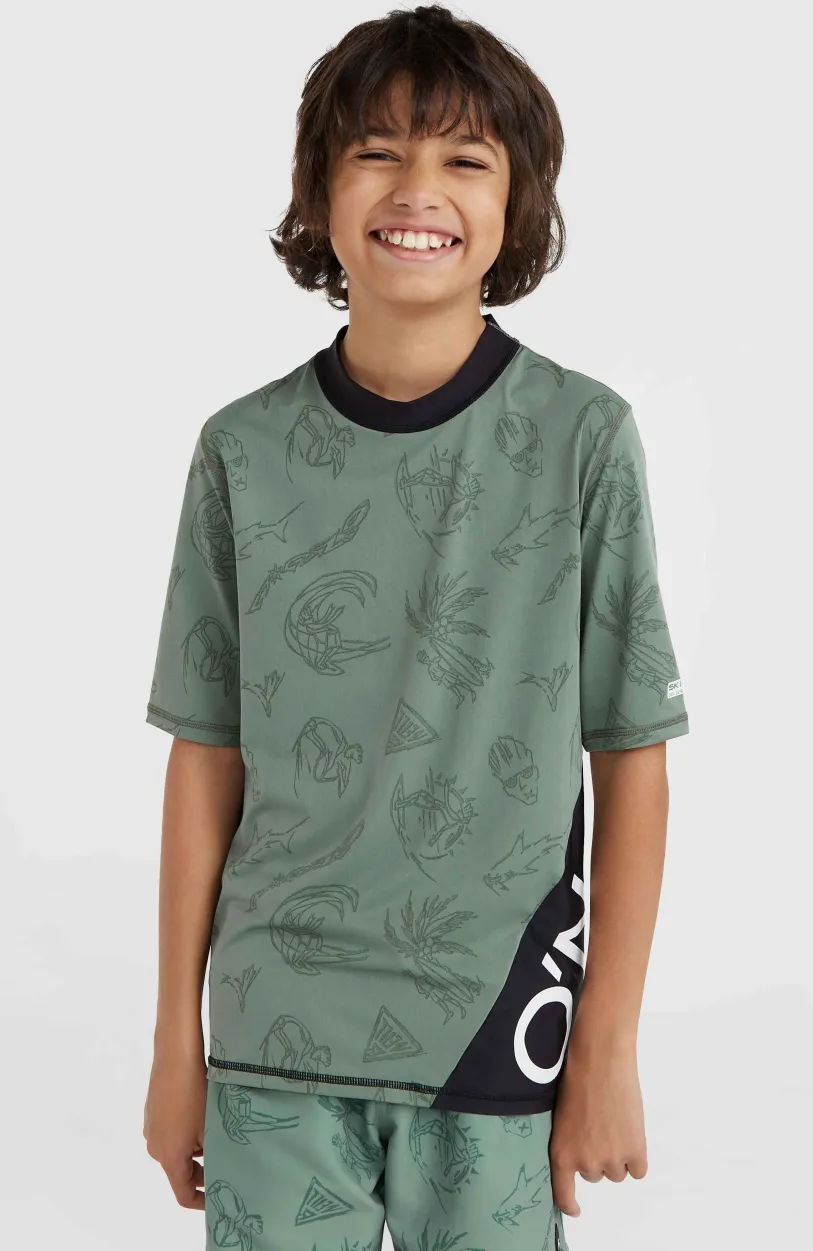 Outlet O’Neill Mix And Match Crazy Shirt Met Korte Mouwen | Green Vintage Surfer