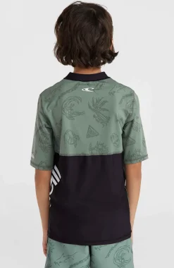 Outlet O’Neill Mix And Match Crazy Shirt Met Korte Mouwen | Green Vintage Surfer