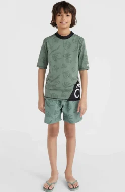 Outlet O’Neill Mix And Match Crazy Shirt Met Korte Mouwen | Green Vintage Surfer