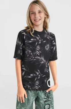 Clearance O’Neill Mix And Match Crazy Shirt Met Korte Mouwen | Black Tonal Tropican