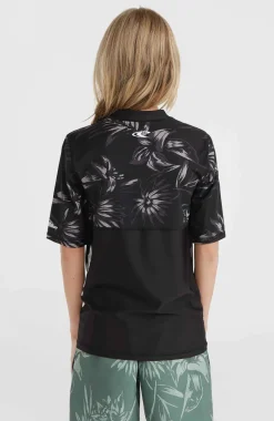 Clearance O’Neill Mix And Match Crazy Shirt Met Korte Mouwen | Black Tonal Tropican