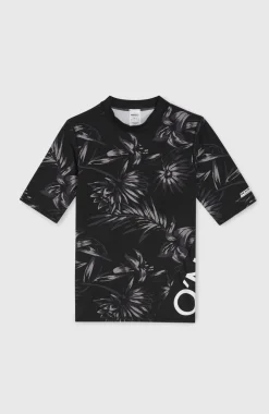 Clearance O’Neill Mix And Match Crazy Shirt Met Korte Mouwen | Black Tonal Tropican