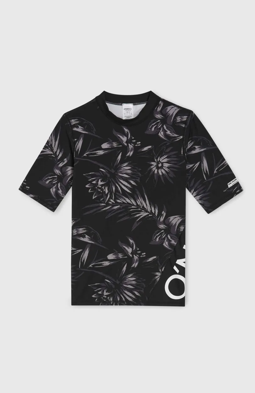 Clearance O’Neill Mix And Match Crazy Shirt Met Korte Mouwen | Black Tonal Tropican