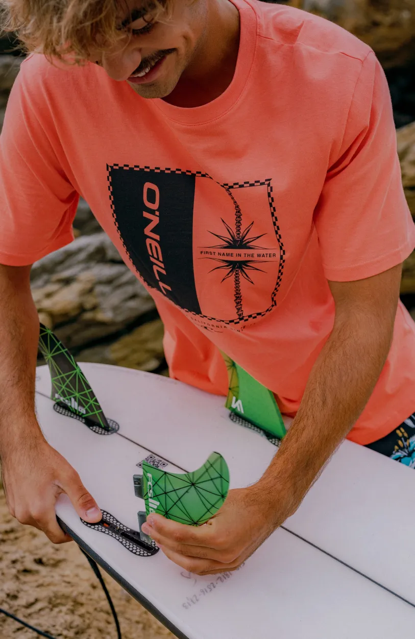 Clearance O’Neill Mix And Match Palm T-shirt | Living Coral