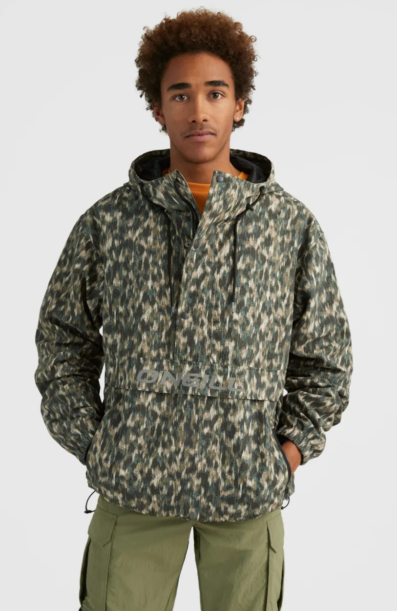 Sale O’Neill Modular Anorak Jas | Green Minimal Camo