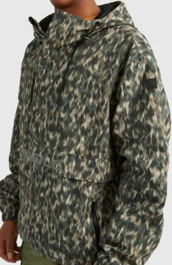 Sale O’Neill Modular Anorak Jas | Green Minimal Camo