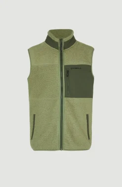 O’Neill Mouwloos Vest High-Pile | Deep Lichen Green
