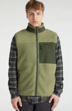 O’Neill Mouwloos Vest High-Pile | Deep Lichen Green