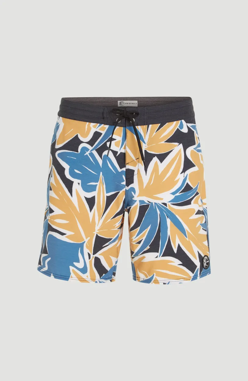 New O’Neill O'Riginals Print 18" Cruzers Boardshort | Seafoam Black