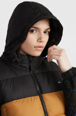 Hot O’Neill O'Riginals Puffer Bodywarmer | Rich Caramel Colour block