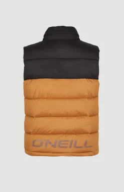 Hot O’Neill O'Riginals Puffer Bodywarmer | Rich Caramel Colour block