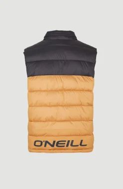 Best O’Neill O'Riginals Puffer Bodywarmer | Rich Caramel Colour block