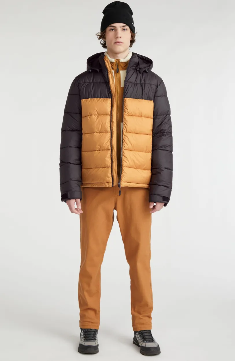 Sale O’Neill O'Riginals Pufferjas | Rich Caramel Colour block
