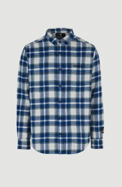 Outlet O’Neill Overhemd O'Neill TRVLR Series Flannel Check | Blue Shadow Check