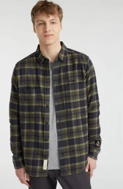 Outlet O’Neill Overhemd O'Neill TRVLR Series Flannel Check | Green Shadow Check